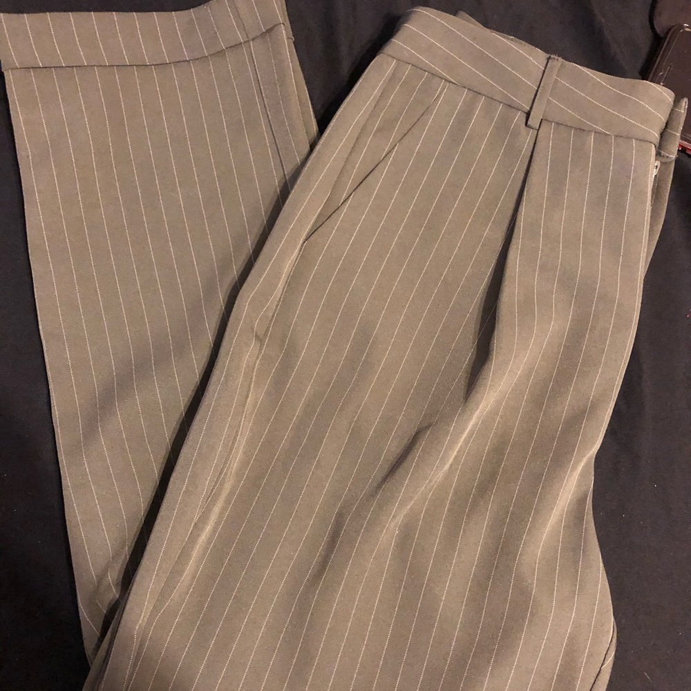 Olive green dress pants